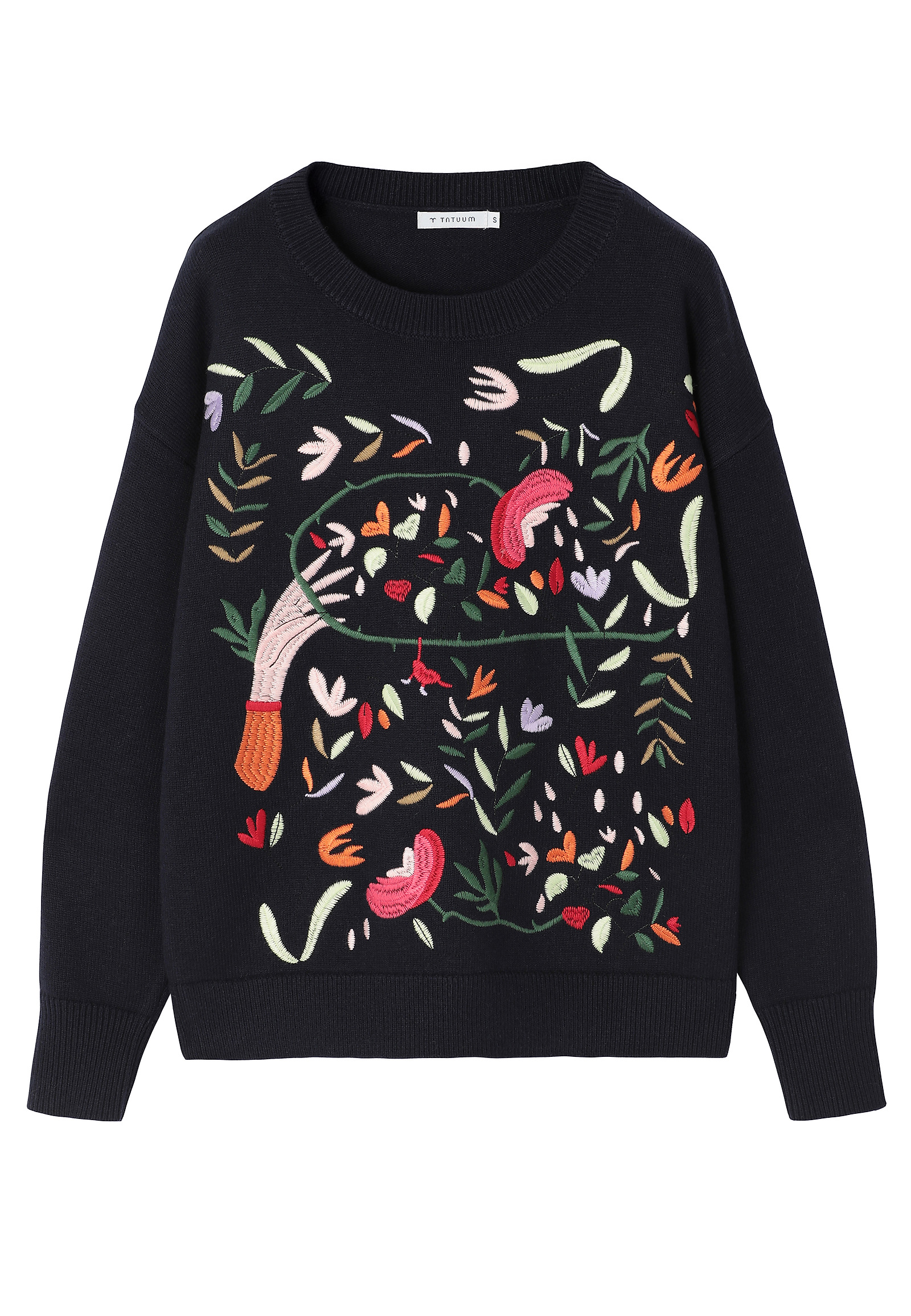 WZORZYSTY SWETER Z DOMIESZKĄ WEŁNY - ADELINE WZORZYSTY SWETER Z DOMIESZKĄ WEŁNY - ADELINE MULTIKOLOR 116651
