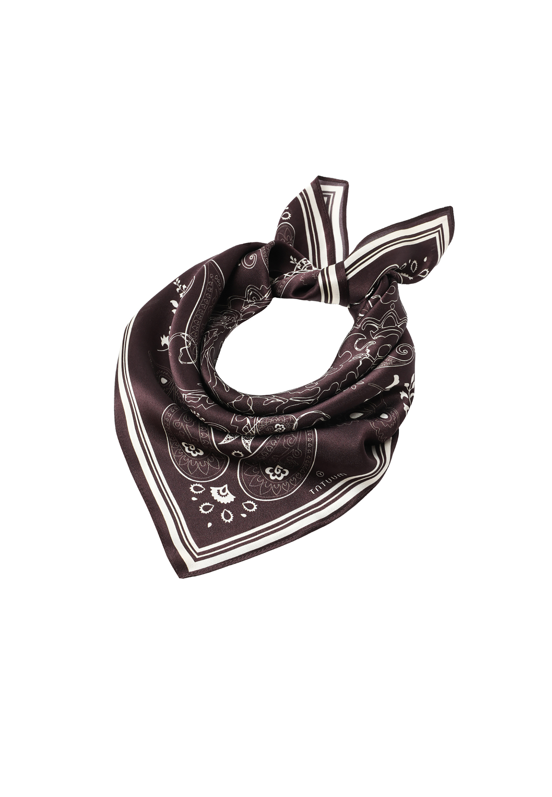 EȘARFĂ DE DAMĂ DIN MĂTASE CU IMPRIMEU ELEGANT - PERI