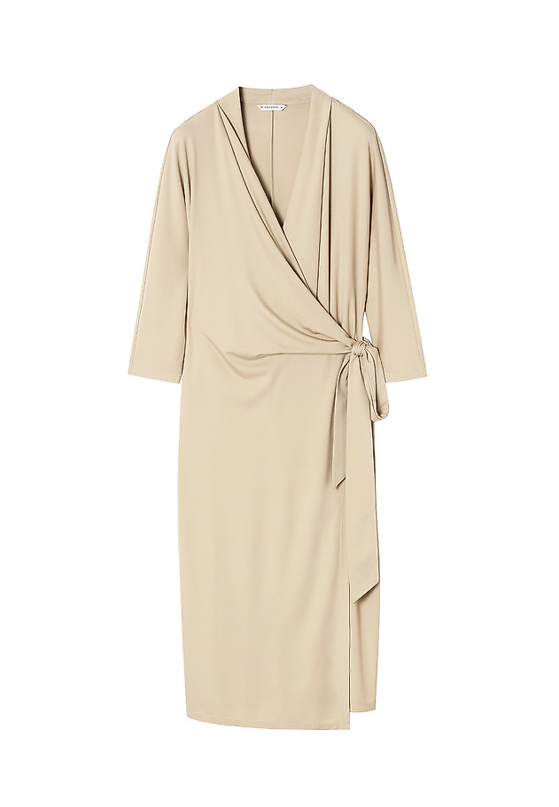 LADIES' DRESS WITH TIE MIROKO LADIES' DRESS WITH TIE MIROKO BEIGE 6