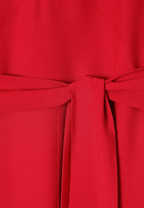 VISCOSE LONG DRESS — MATSEA RED 2