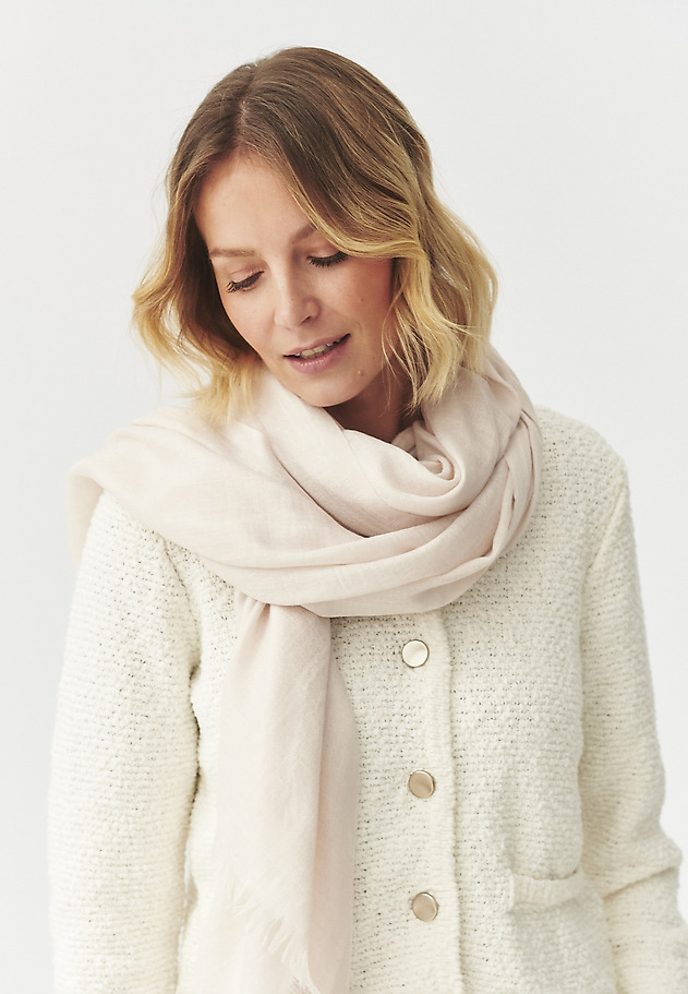 FABRIC SCARF — SOFTI FABRIC SCARF — SOFTI ECRU 2