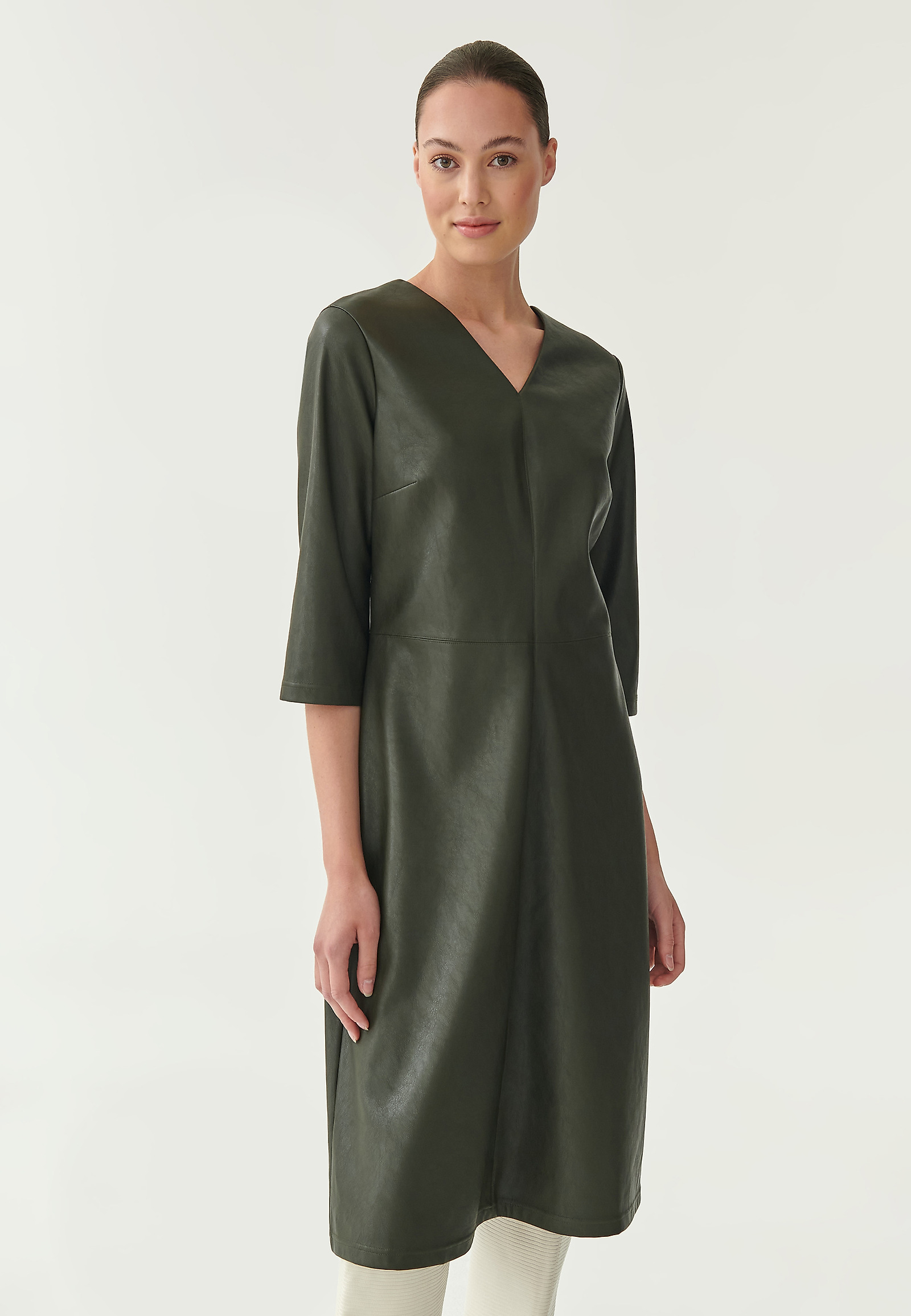 KLASYCZNA SUKIENKA DAMSKA ROLISA KLASYCZNA SUKIENKA DAMSKA ROLISA KHAKI 81085