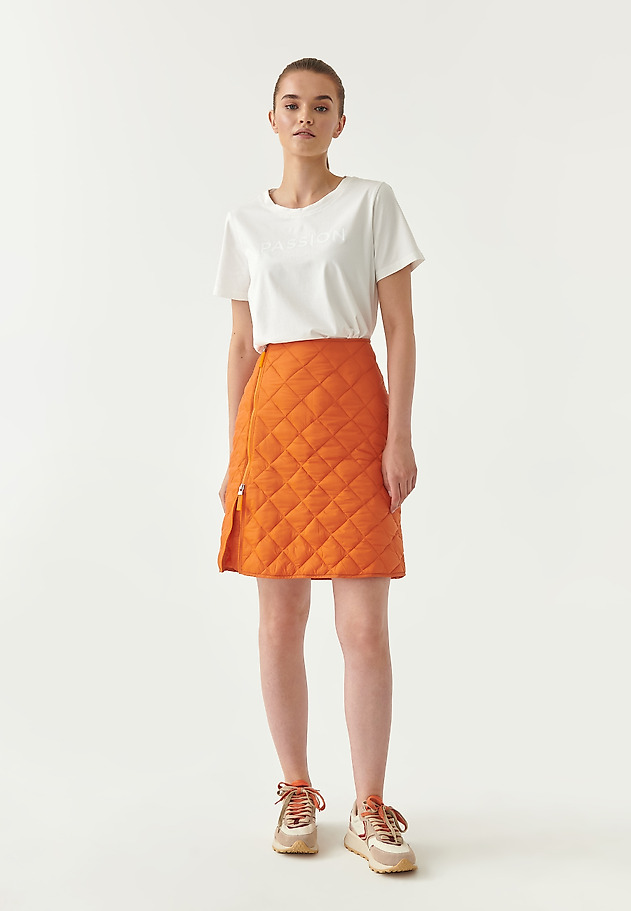 HÖLGYEK KVARC QUILTED SZOKNYA PIKA HÖLGYEK KVARC QUILTED SZOKNYA PIKA NARANCSSÁRGA 1