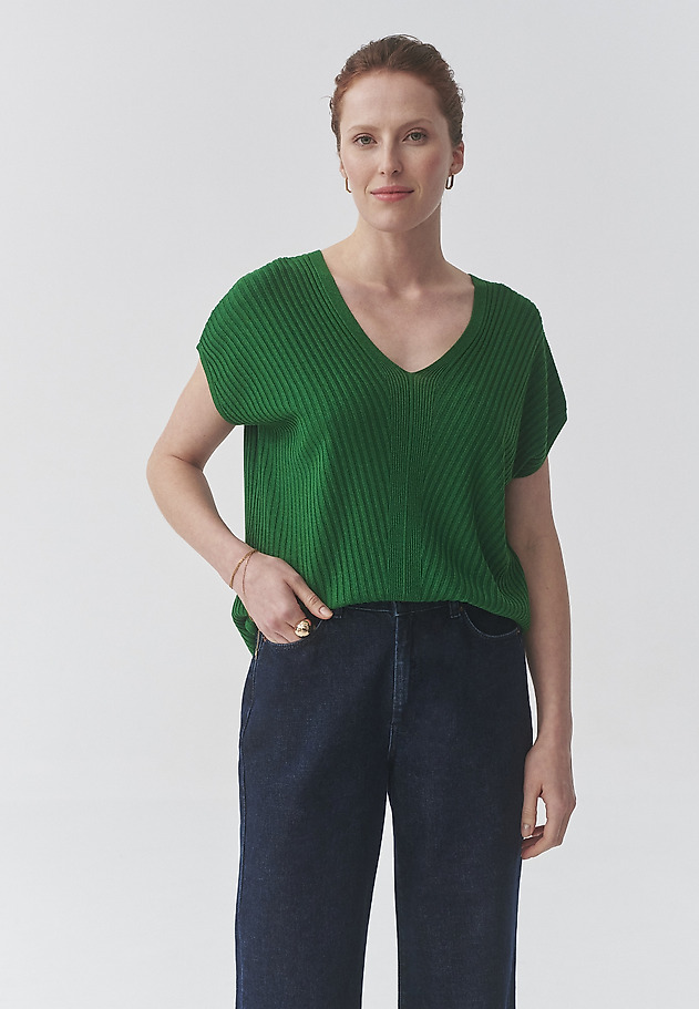 REBRASTA BLUZA IZ VISKOZNE PREJE - GERI REBRASTA BLUZA IZ VISKOZNE PREJE - GERI ZELENA 3
