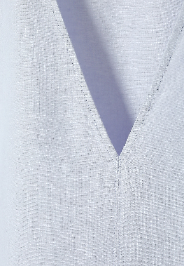 SLEEVELESS LINEN BLOUSE - LUIZA SLEEVELESS LINEN BLOUSE - LUIZA FIOLETOWY 7