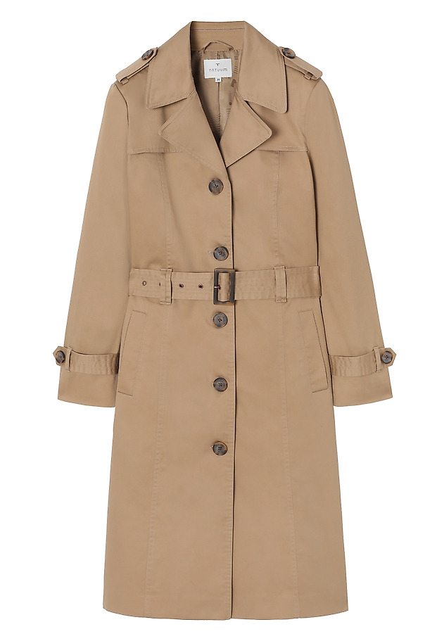 COTTON TRENCH COAT - RIVA COTTON TRENCH COAT - RIVA BEIGE 8