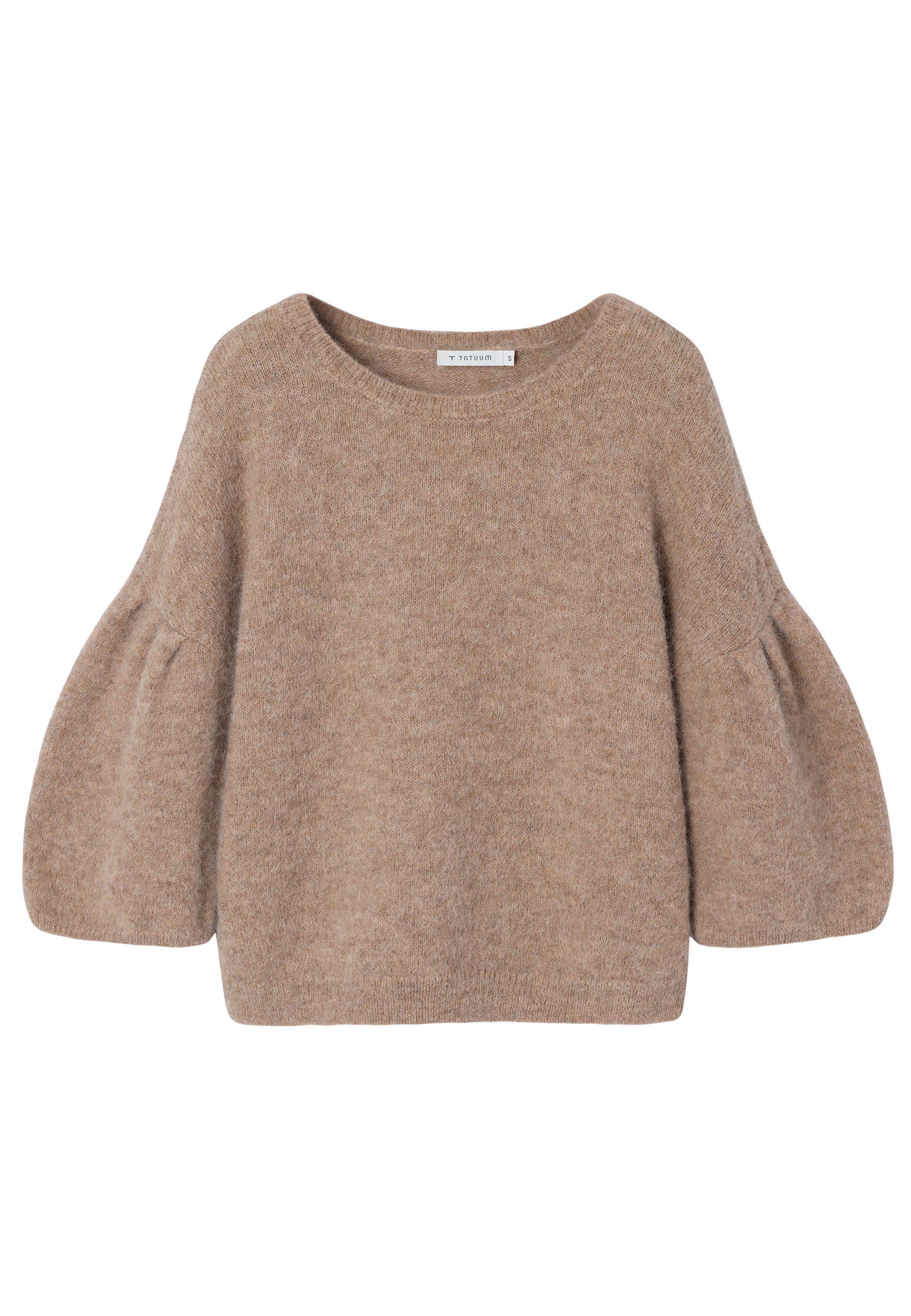 SWETER Z WEŁNĄ I ALPAKĄ - ANDY BEŻOWY 2