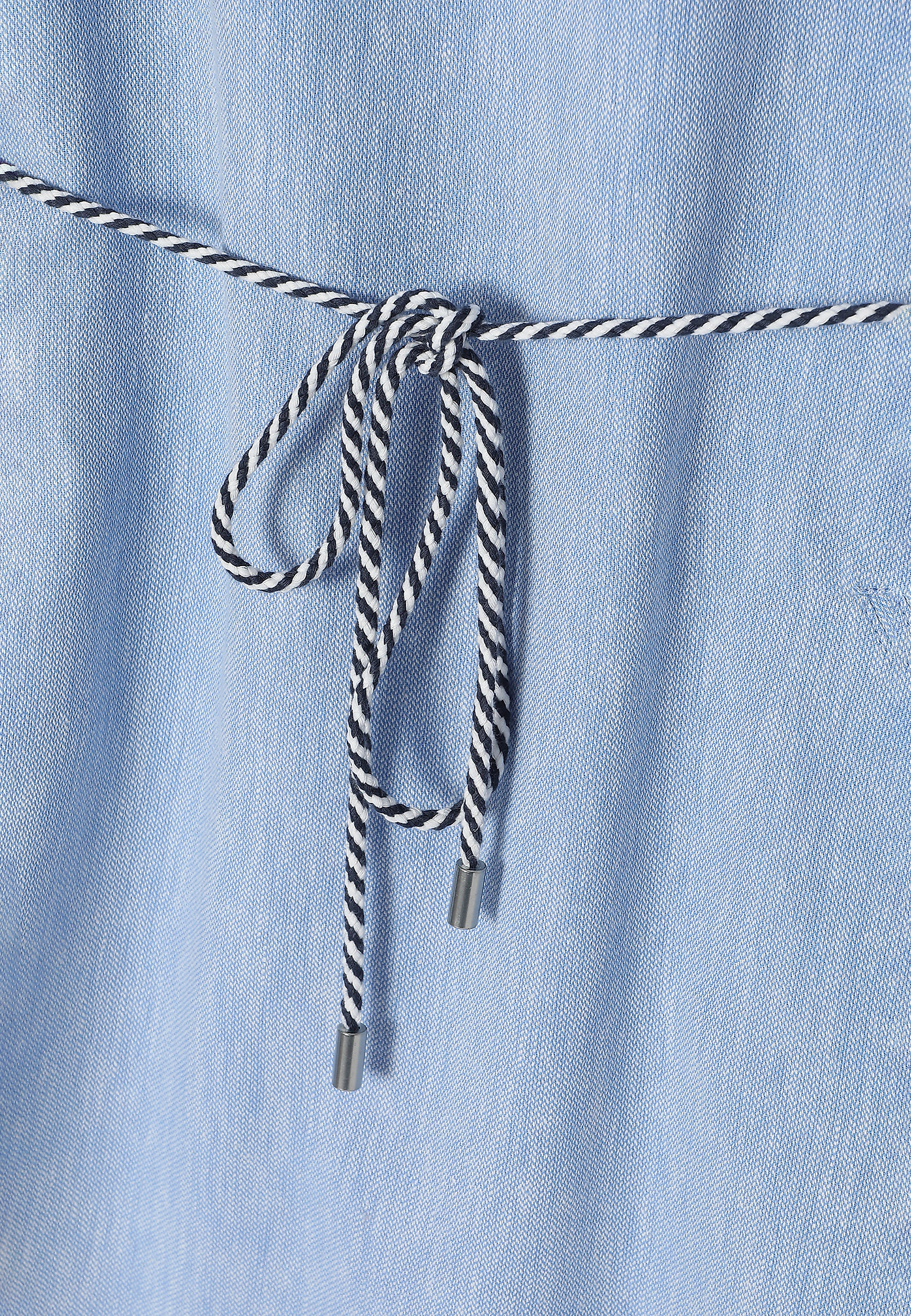 PLÁTĚNÉ ŠATY S NÁMOŘNICKOU ŠŇŮRKOU - SAMANTIKA PLÁTĚNÉ ŠATY S NÁMOŘNICKOU ŠŇŮRKOU - SAMANTIKA MODRÁ 97744