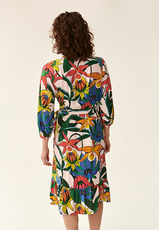 FLORAL ENVELOPE DRESS ESTIMI FLORAL ENVELOPE DRESS ESTIMI MULTIKOLOR 3