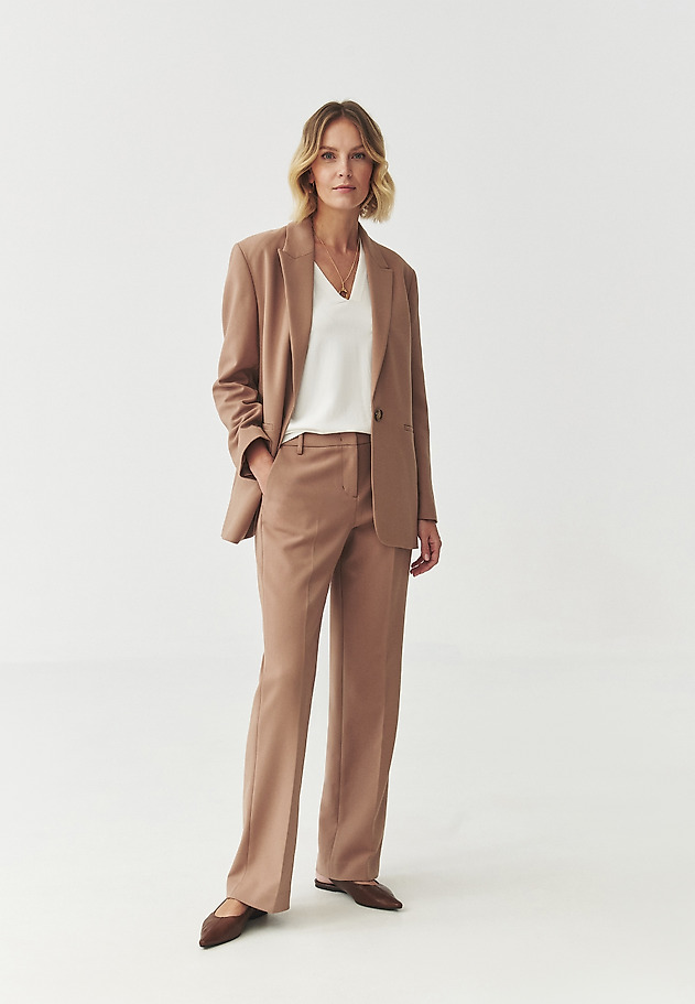 LADIES' WOVEN JACKET — KENEKO LADIES' WOVEN JACKET — KENEKO BEŻOWY 2