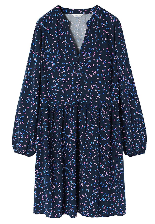 LADIES’ PATTERNED DRESS WITH LONG SLEEVES - STRAKMI LADIES’ PATTERNED DRESS WITH LONG SLEEVES - STRAKMI MULTIKOLOR 7
