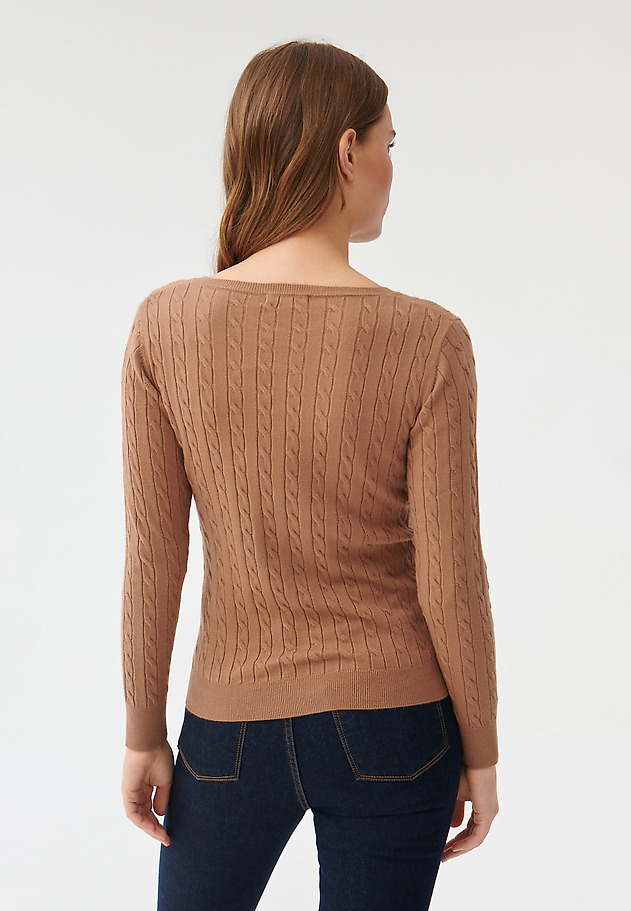 SWETER DAMSKI W SEREK WIRO SWETER DAMSKI W SEREK WIRO BEŻOWY 4