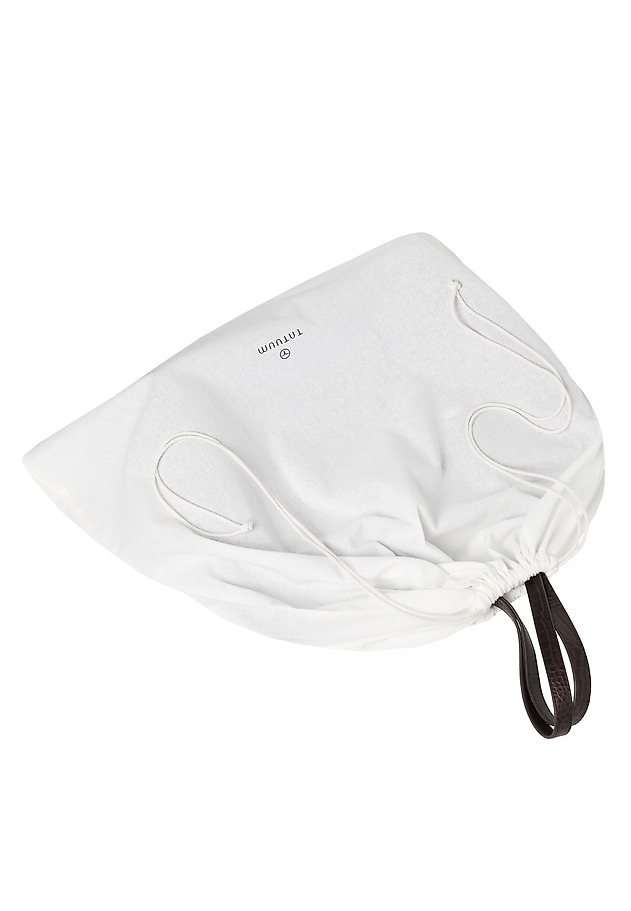 LEATHER SHOPPER BAG WITH MAKE-UP CASE - MAHOGANY LEATHER SHOPPER BAG WITH MAKE-UP CASE - MAHOGANY BROWN 7