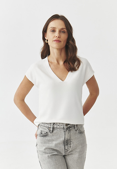 BLUZA IZ VISKOZNE PREJE - ITO 1 ECRU 2