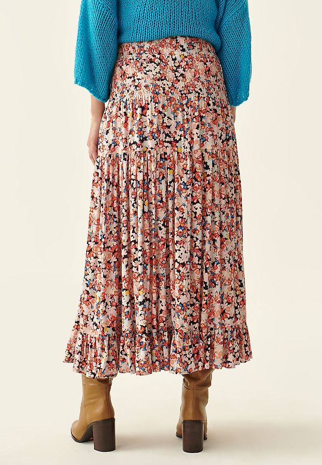 SPÓDNICA MAXI W KWIATOWY PRINT EFIA SPÓDNICA MAXI W KWIATOWY PRINT EFIA MULTIKOLOR 3