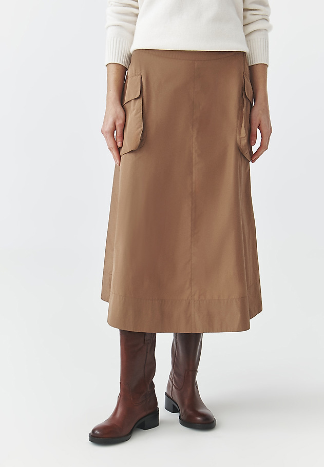 WOVEN CARGO SKIRT — KONI WOVEN CARGO SKIRT — KONI BEŻOWY 2