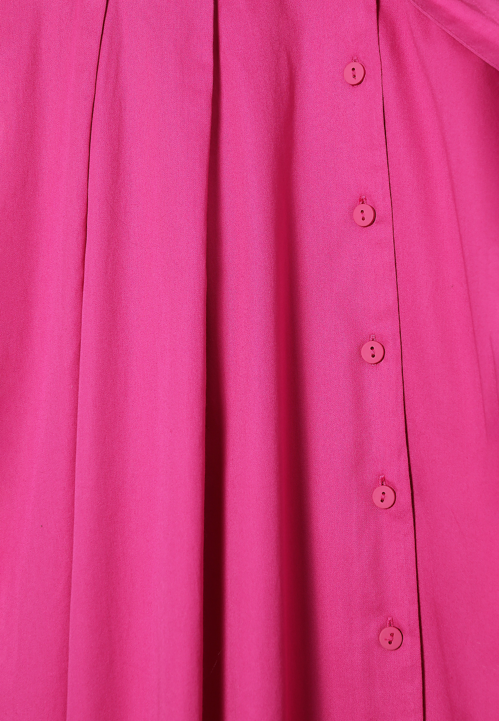 LADIES’ BUTTONED DOWN MIDI DRESS WITH A BELT - NIKI LADIES’ BUTTONED DOWN MIDI DRESS WITH A BELT - NIKI PINK 96550