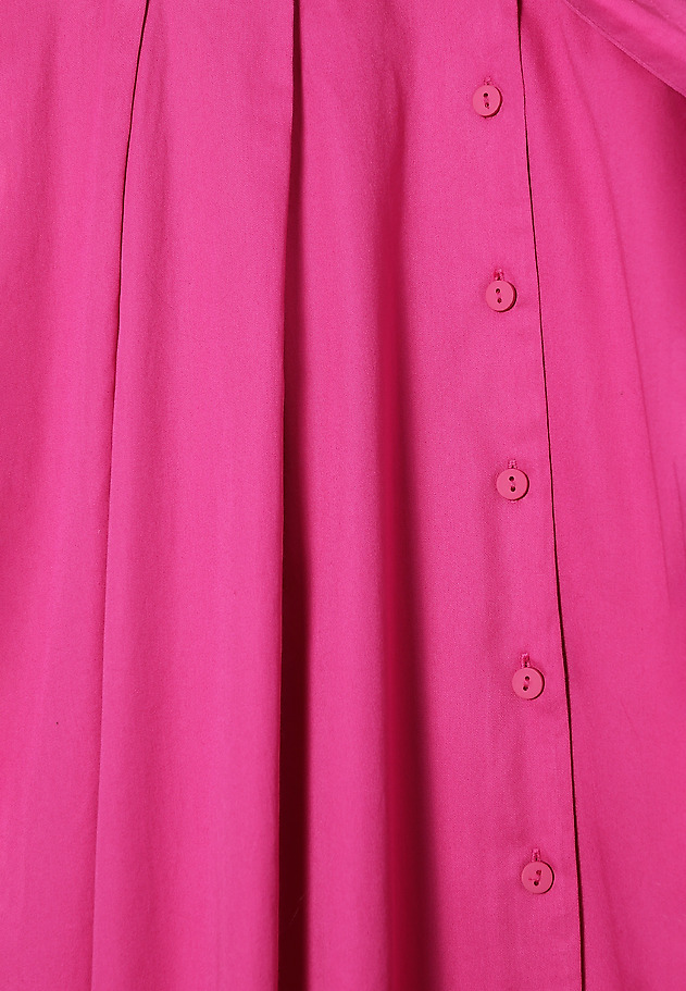 LADIES’ BUTTONED DOWN MIDI DRESS WITH A BELT - NIKI LADIES’ BUTTONED DOWN MIDI DRESS WITH A BELT - NIKI PINK 8