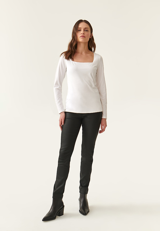 LADIES' COATED TROUSERS MORIA LADIES' COATED TROUSERS MORIA BLACK 1