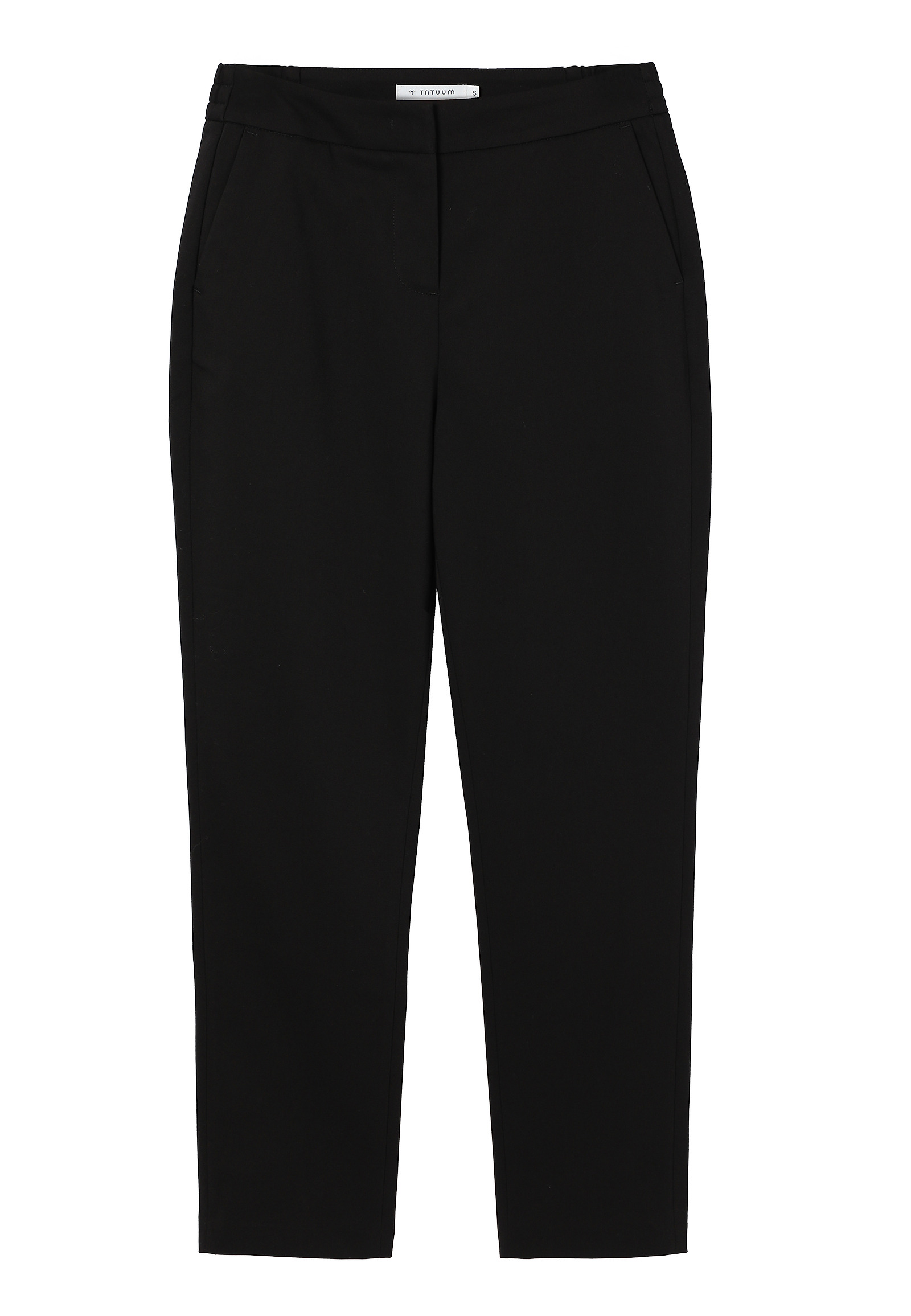 WOVEN TROUSERS WITH ELASTIC WAIST - MAKOLO WOVEN TROUSERS WITH ELASTIC WAIST - MAKOLO BLACK 116706