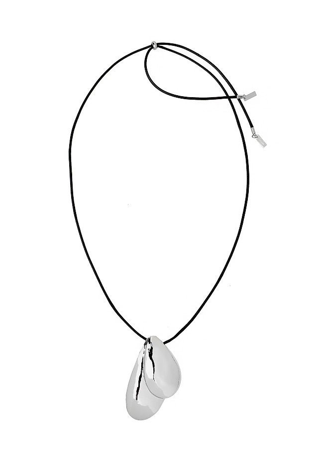 NECKLACE WITH A MASSIVE PENDANT - ELARIA NECKLACE WITH A MASSIVE PENDANT - ELARIA SILVER 2