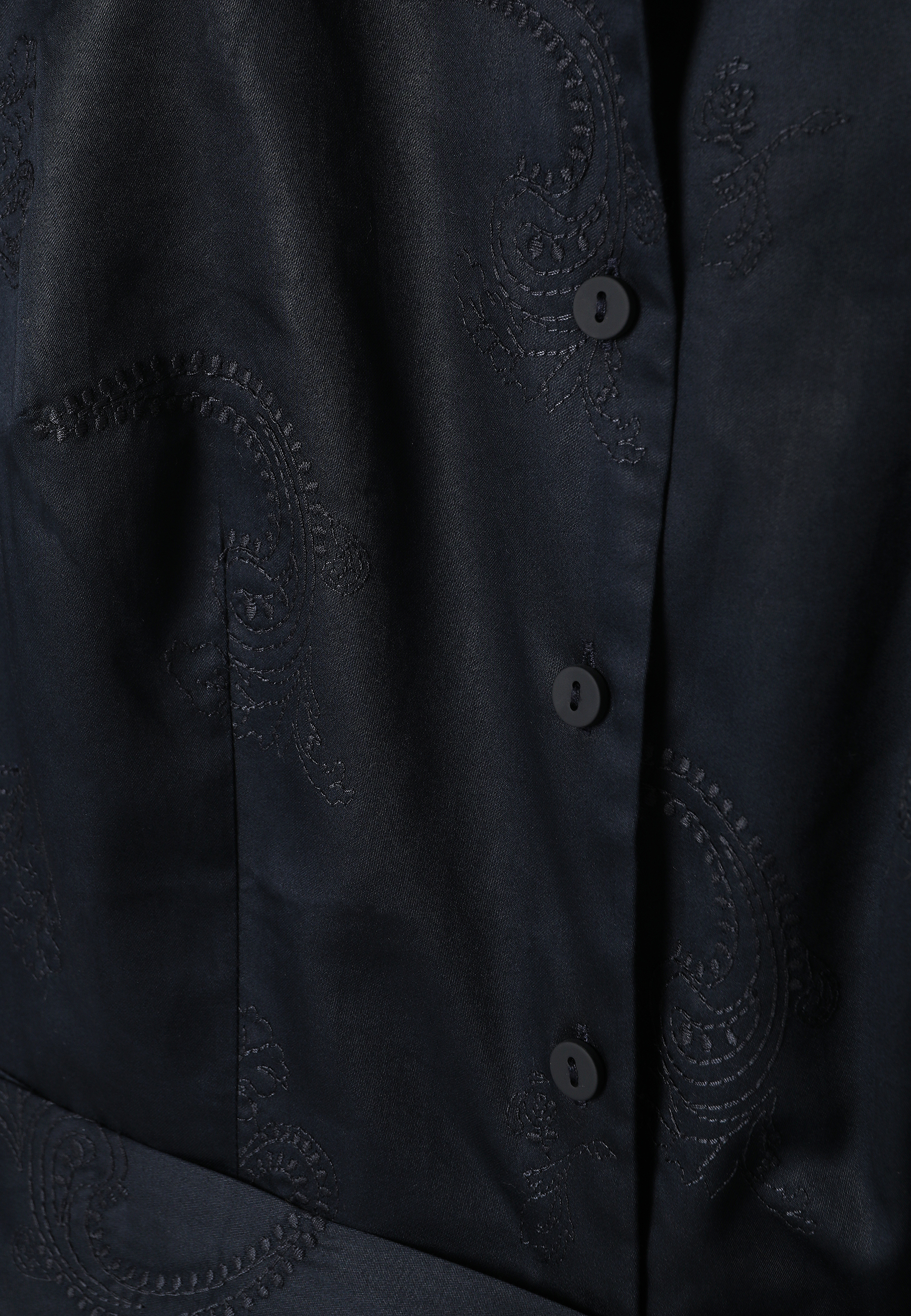 BAWEŁNIANA SUKIENKA Z HAFTAMI - NIKI GRANATOWY 2