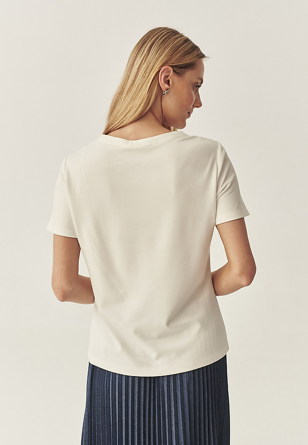 CLASSIC BLOUSE WITH MODAL - LUCA CLASSIC BLOUSE WITH MODAL - LUCA ECRU 2