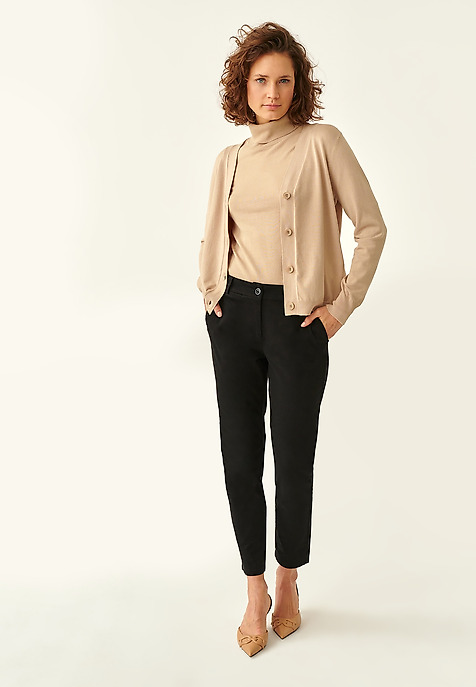 LADIES' CHINO TROUSERS MISA BLACK 2