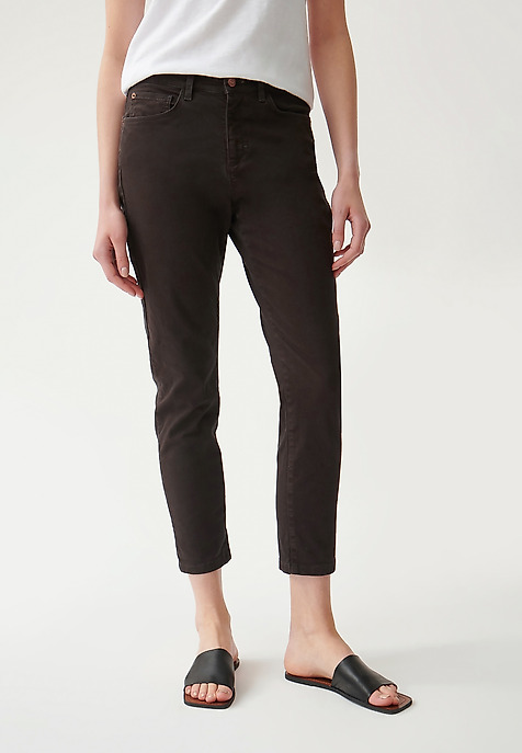 DÁMSKÉ DŽÍNOVÉ KALHOTY DEZIRA HNĚDÁ 2