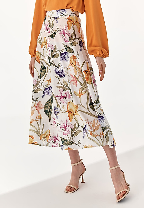 FLARED FLORAL SKIRT RONA MULTICOLOR 2