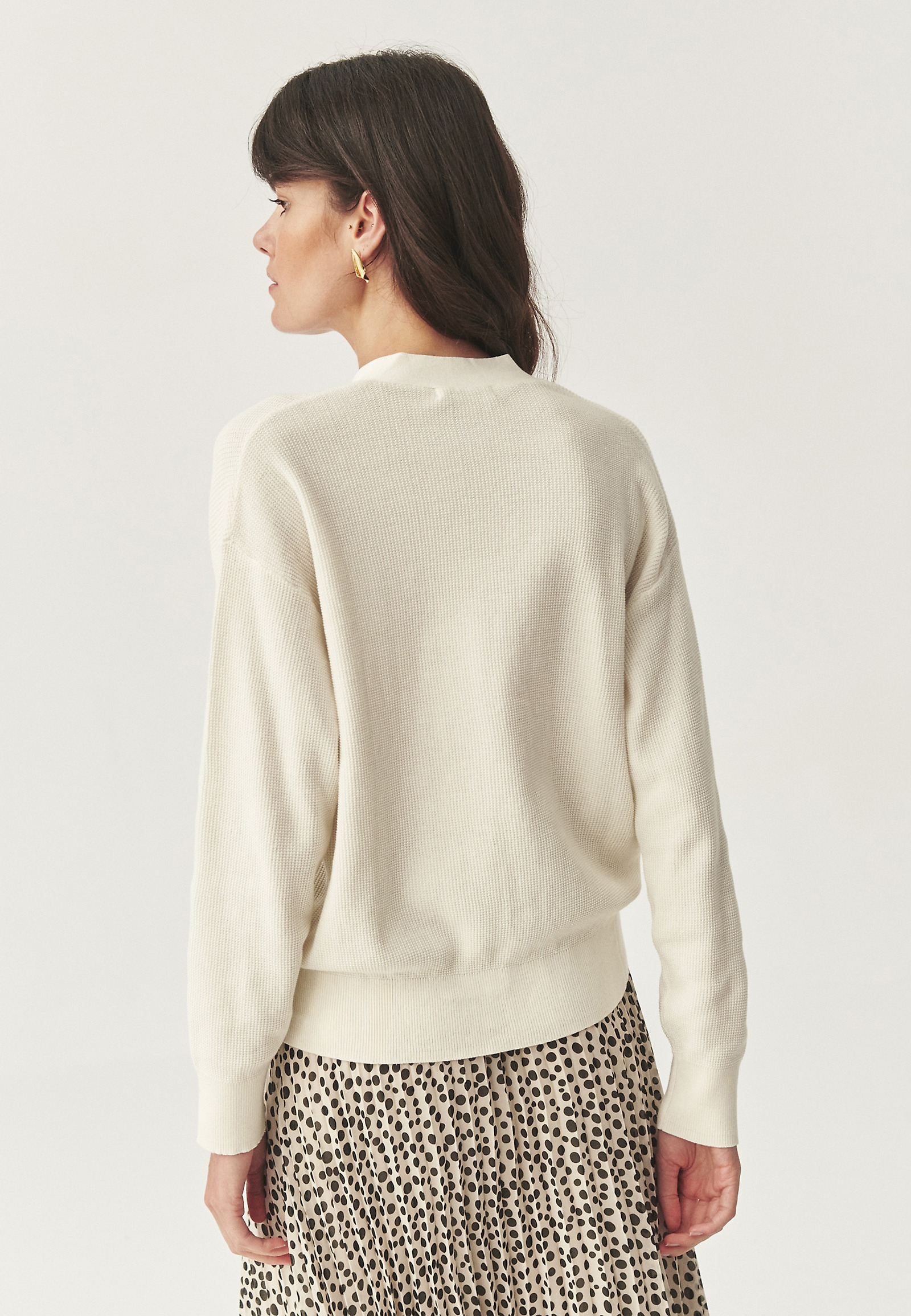 BAVLNENÝ KARDIGÁN - PONKONI BAVLNENÝ KARDIGÁN - PONKONI ECRU 113651