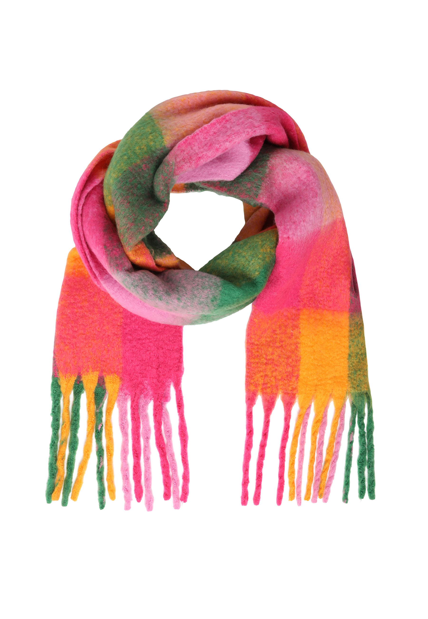 SZALIK DAMSKI W KOLOROWĄ KRATĘ — LINA 2