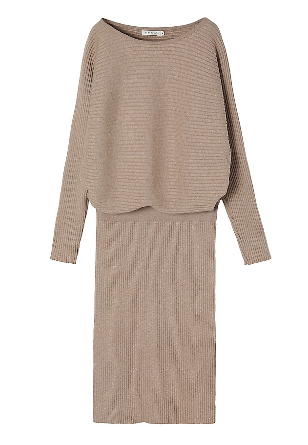 LADIES’ LONG-SLEEVED MIDI DRESS FULINA LADIES’ LONG-SLEEVED MIDI DRESS FULINA BEŻOWY 7