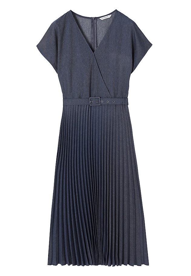 ROBE TIP ENVELOPE CU FUND PLIAT - MARIENNA ROBE TIP ENVELOPE CU FUND PLIAT - MARIENNA ALBASTRU 6