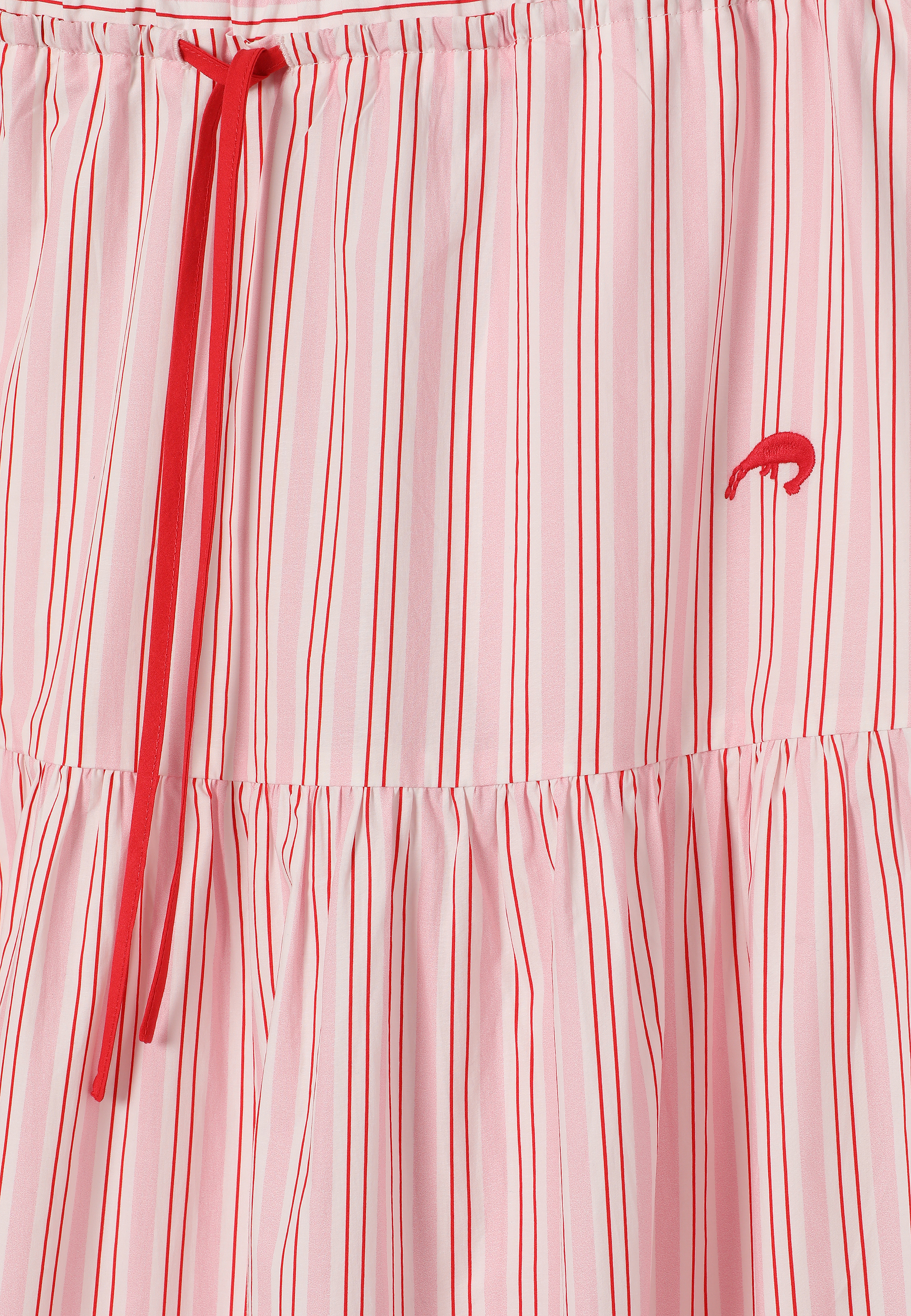 BAWEŁNIANA SPÓDNICA W PASKI - CORI RÓŻOWY 2