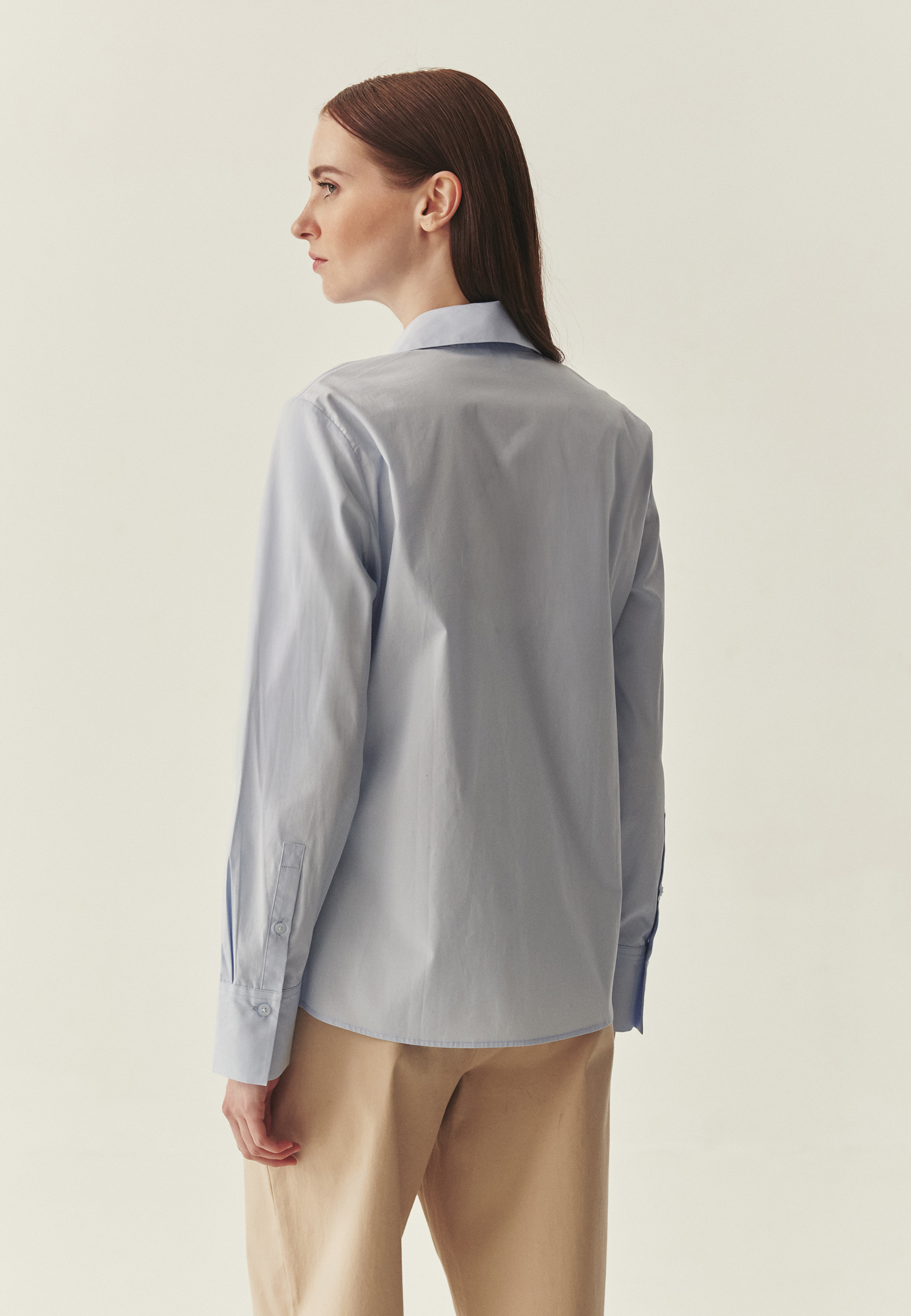 BAWEŁNIANA KOSZULA - ERWINA NIEBIESKI 2