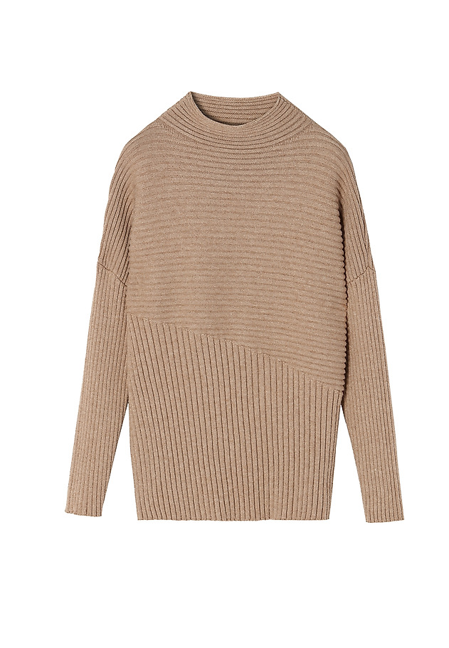 LADIES' TRAPEZOID-SHAPED SWEATER NEROL LADIES' TRAPEZOID-SHAPED SWEATER NEROL BEIGE 5