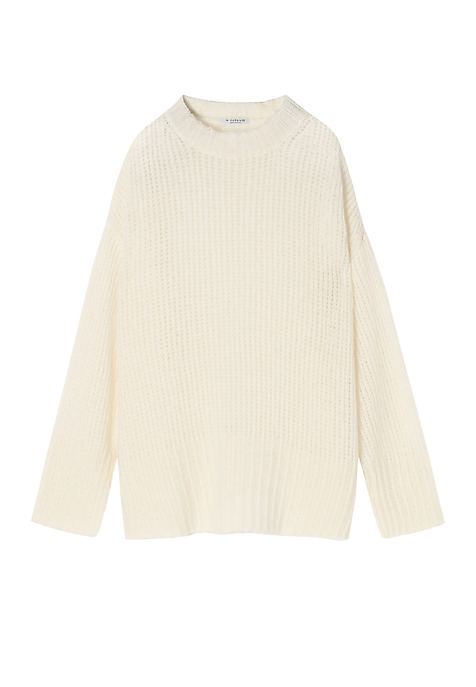 PUSZYSTY SWETER DAMSKI ALI ECRU 2