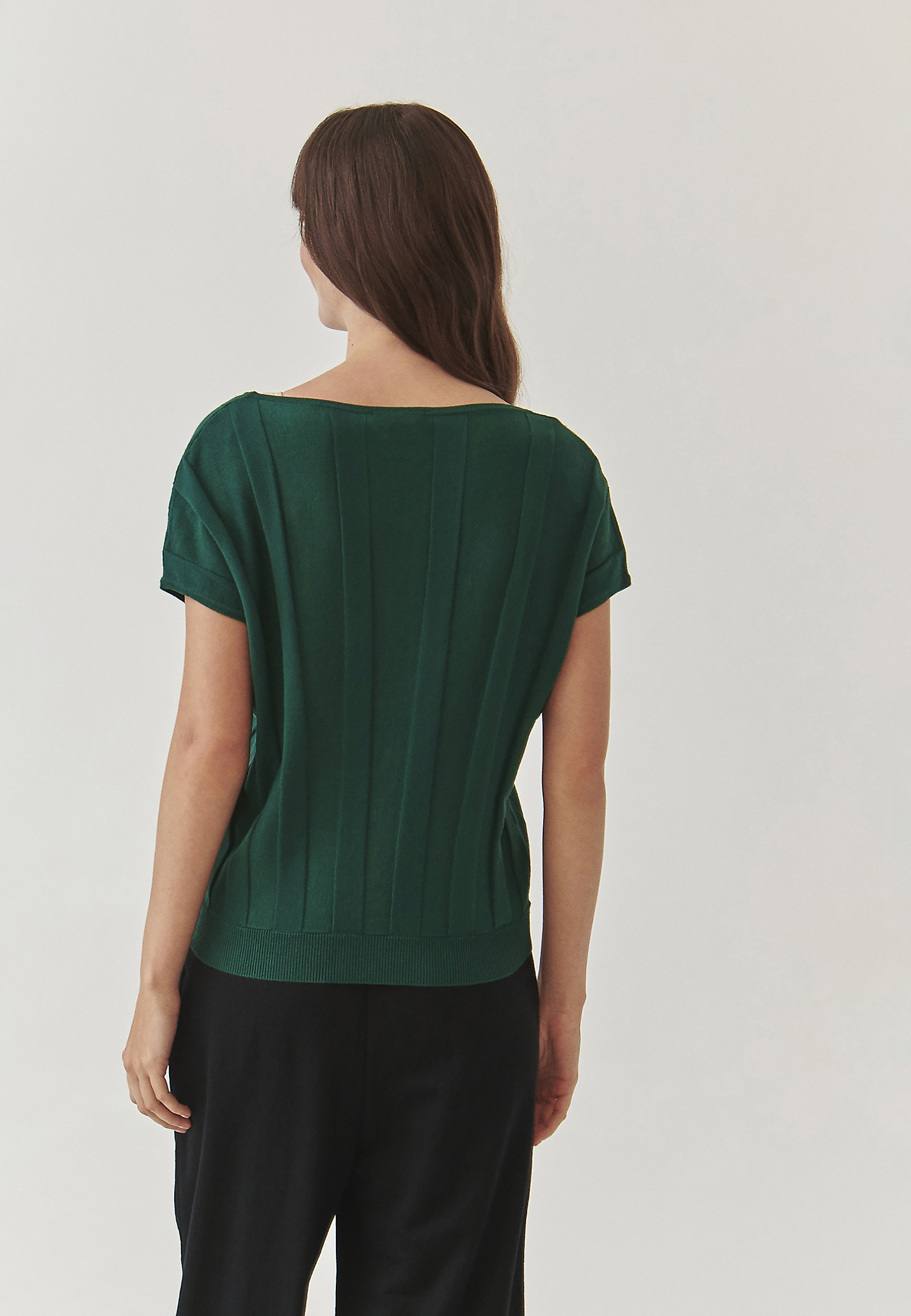 PULOVER DE DAMĂ REIAT, FĂRĂ MÂNECI - RITIA PULOVER DE DAMĂ REIAT, FĂRĂ MÂNECI - RITIA VERDE 98759