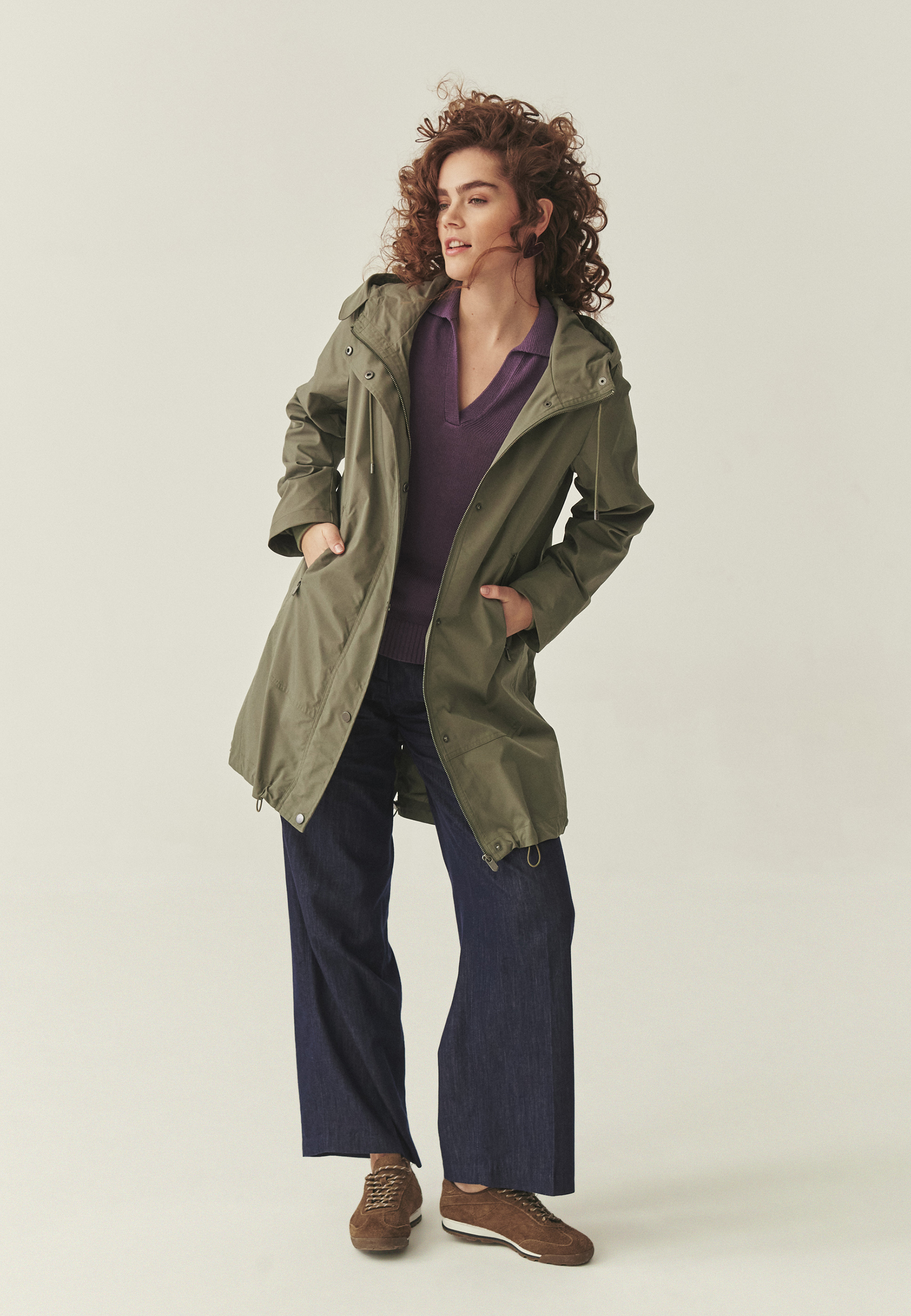 GEACĂ CASUAL CU GLUGĂ - KORKIZA VERDE 2