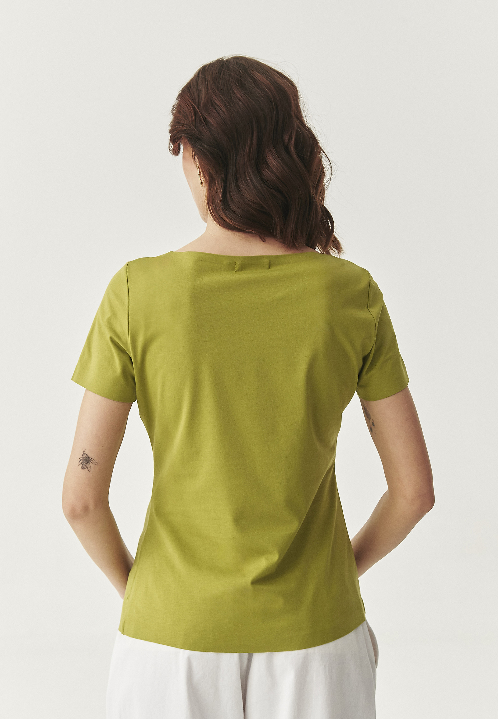 PRILAGODLJENA BOMBAŽNA BLUZA - MIKAJA PRILAGODLJENA BOMBAŽNA BLUZA - MIKAJA ZELENA 111844