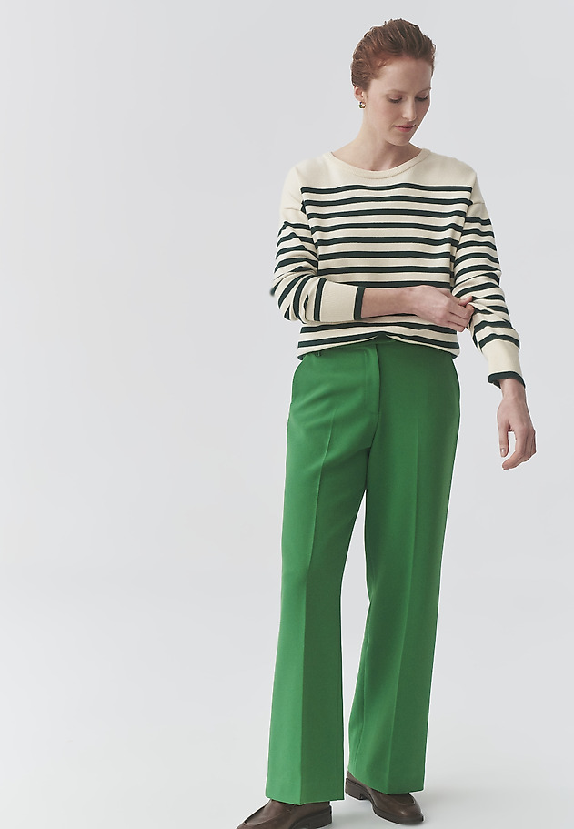 WIDE-LEG SUIT TROUSERS - ZARIANA 1 WIDE-LEG SUIT TROUSERS - ZARIANA 1 ZIELONY 4