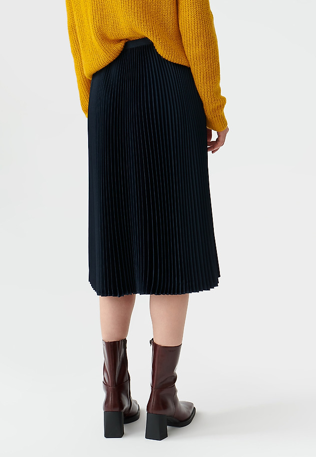 LADIES’ SATIN PLEATED SKIRT BRIMI LADIES’ SATIN PLEATED SKIRT BRIMI GRANATOWY 3