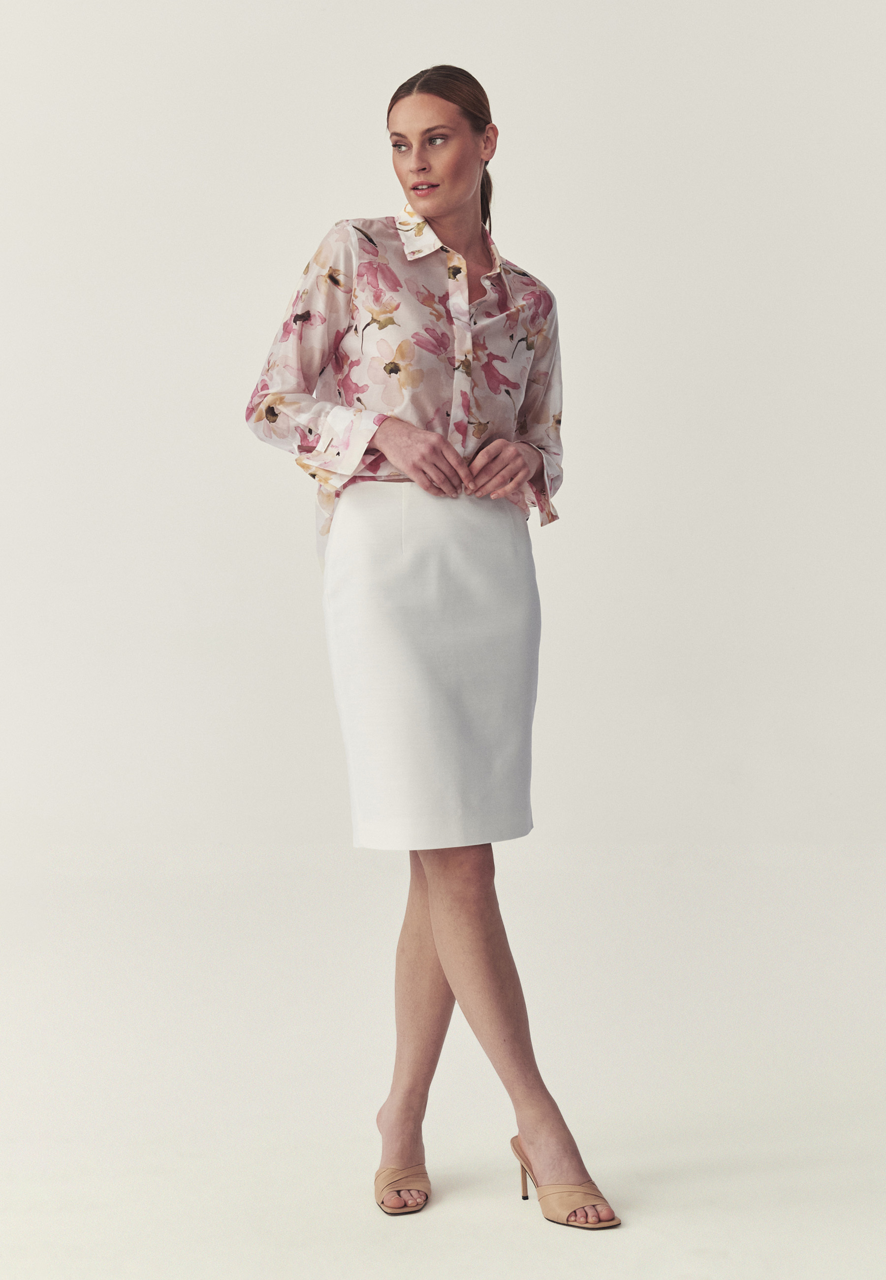 CERUZKOVÁ SUKŇA S BAVLNOU – MONITA 1 BIELA 2