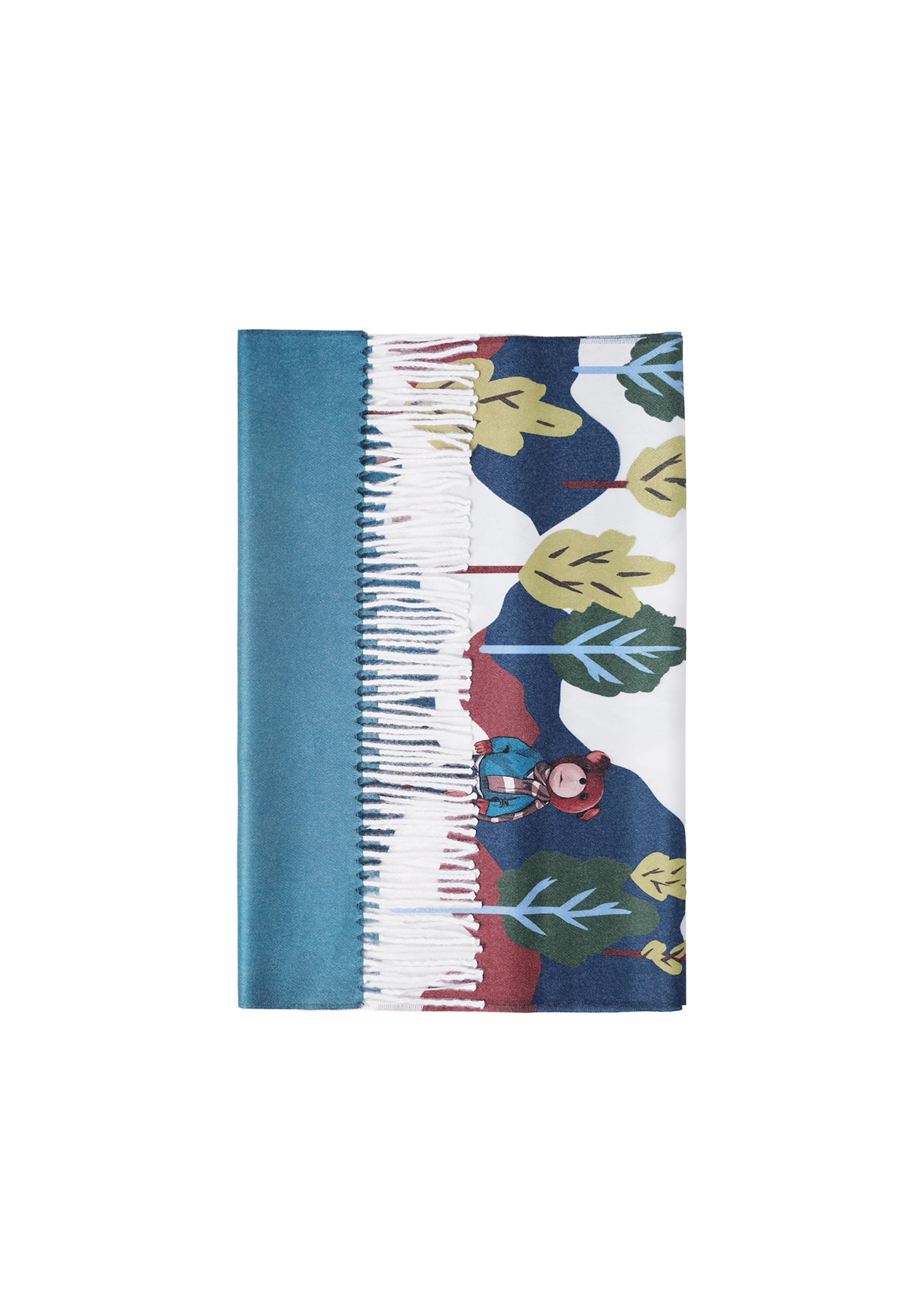 DAMSKI SZALIK Z FRĘDZLAMI I AUTORSKIM WZOREM — DIANIKA