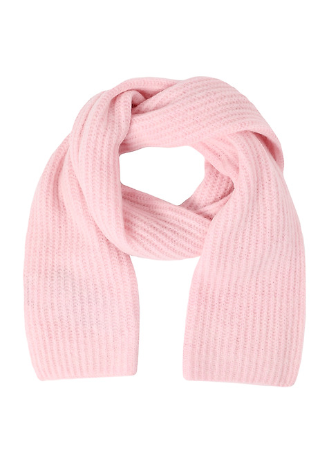 KLASYCZNY SZALIK Z WEŁNĄ I ALPAKĄ - ROSSIN RÓŻOWY 2