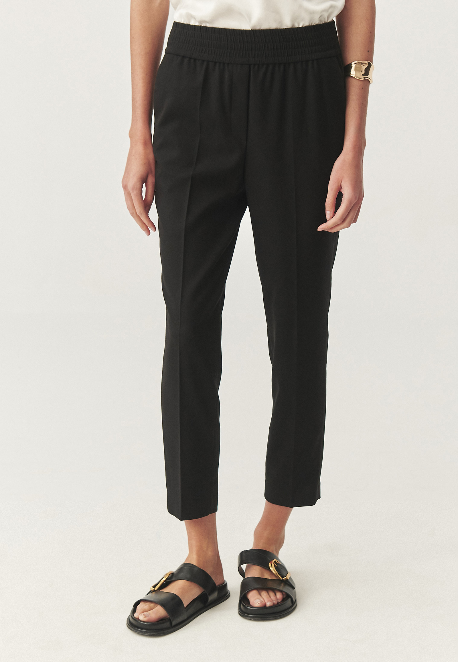 TKANÉ NOHAVICE S ELASTICKÝM PÁSOM - MILTI TKANÉ NOHAVICE S ELASTICKÝM PÁSOM - MILTI ČIERNA 113906