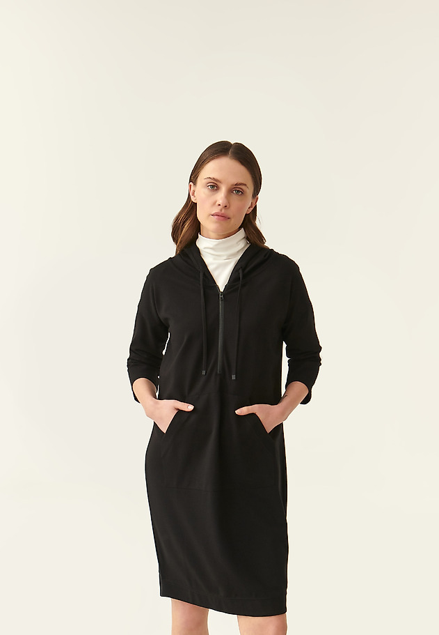 DRESS SWEATSHIRT WITH A HOOD SEMIRA DRESS SWEATSHIRT WITH A HOOD SEMIRA BLACK 3
