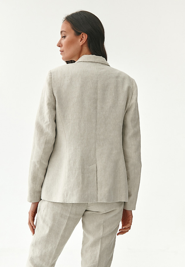 LINEN LADIES' JACKET KAREMALIA LINEN LADIES' JACKET KAREMALIA BEIGE 2