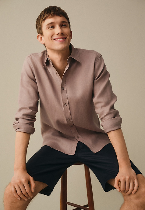 MEN'S LINEN SHIRT - LOREN CLASSIC MEN'S LINEN SHIRT - LOREN CLASSIC